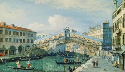 The Rialto Bridge at the Grand Canal, Venice