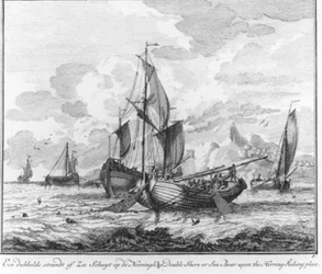 “A double beach or sea vessel in trade” (no. 9 from the herring fishing series)