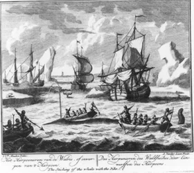 “Harpooning the Whale, or Throwing the Harpoon” (No. 2 from the Whaling Series)