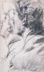 The Head of a Young Man in Profile to the Left, 1884