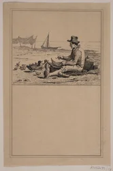 The Fisherman and the Duck. No. 17 in Chr. Winther and M. Rørbye, 