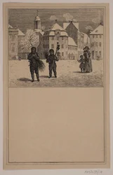 The Chimney Sweeps. No. 16 in Chr. Winther and M. Rørbye, "25 Pictures for Small Children"