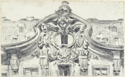 Gable of the Central Projection of the Palais du Saxe in Dresden