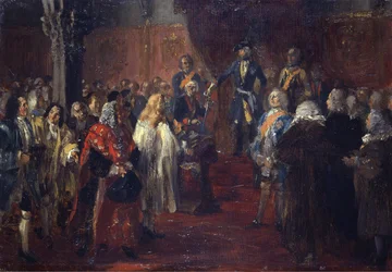 Homage of the Silesian Estates before Frederick II in Breslau, 1741. Sketch