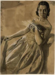 Model Study of Mrs. Maercker at the Piano