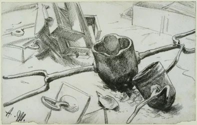 Study for “The Iron Rolling Mill. Modern Cyclopes”: Casting Ladle