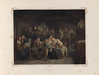 Illustration from the Book Norske Folkelivsbilleder by Adolph Tidemand and Published by Chr. Tønsberg (Christiania, 1858)