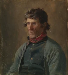 Joseph Steffens from Altenahr. Figure Study