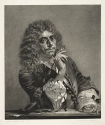 Essay on Stone with Brush and Scraper: Portrait of Molière
