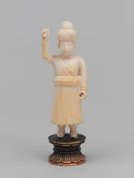 Black pawn, chess piece, India