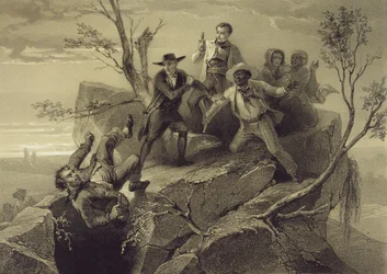 The Fight Between George and Tom Loker, plate 8 from 