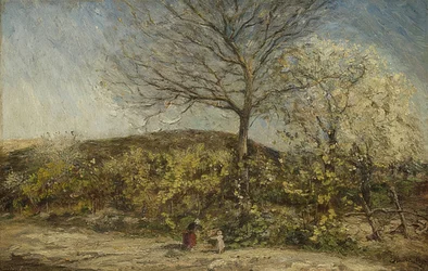 Landscape with Blooming Orchard