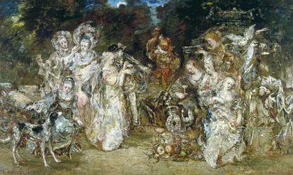Reunion in a Park at the Time of the Valois