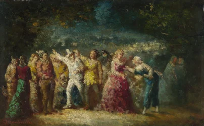 Torchlight Procession, 1870s-1880s