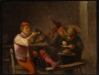 Peasants Smoking Tobacco in an Inn