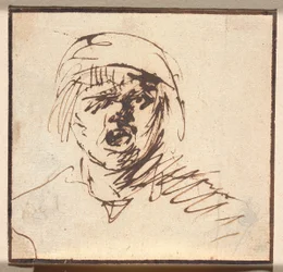 Head of a Shouting Boy