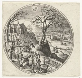 March, Martivs (title on object), The Twelve Months (series title)