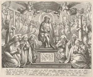 Man of Sorrows with the Three Marys and the Evangelists