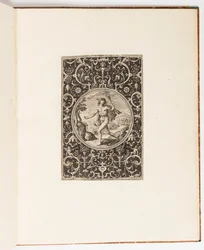 Mercury, Plate from a Suite of 6 Ornamental Designs with the Judgement of Paris