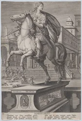 Plate 12: Equestrian Statue of Domitian, ca. 1587-89