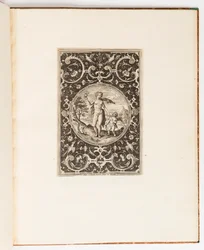 Venus, Plate from a Suite of 6 Ornamental Designs with the Judgement of Paris