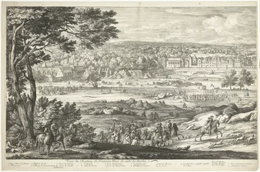 View of the Castle of Fontainebleau (left page)