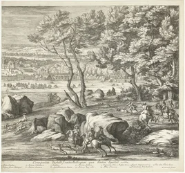 View of the Castle of Fontainebleau (Right Panel)