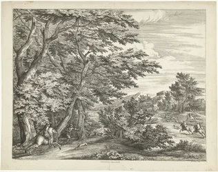 Landscape with Deer Hunt