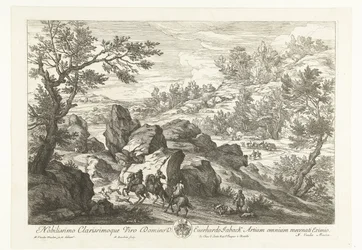 Landscape with Riders by Rock Formation (Landscapes with Hunters)