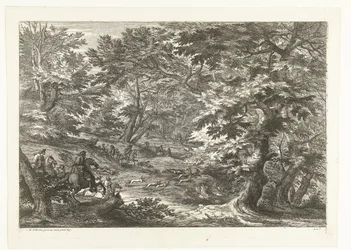 Landscape with Fox Hunt