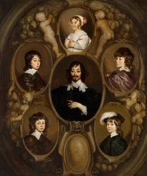 Portrait of Constantijn Huygens and his Five Children