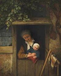 Mother with Child at the Door