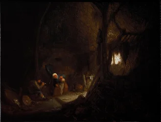 Peasant Family in a Barn