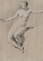 Seated female nude