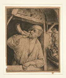 Baker Sounding His Horn