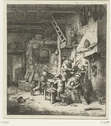 Peasant Family in Interior (The Family)