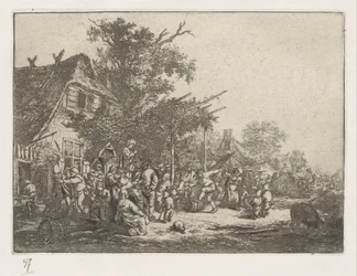 Dancing Peasants in Front of an Inn