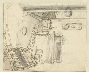 Corner of the Interior of a Barn