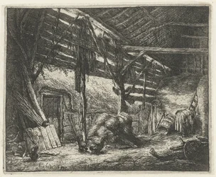 Interior of a Hay Barn