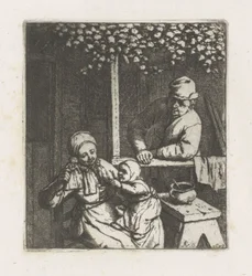 Child Reaching for a Doll