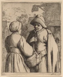 Man and Woman Conversing
