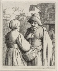 Man and Woman Conversing