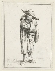 Standing Farmer with Hand and Arm in His Cloak, The Beggar Wrapped in His Cloak