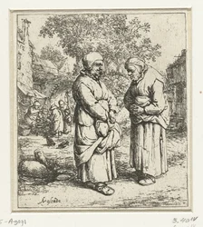 Two Old Women in Conversation