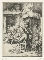 Father with Child on Lap in Interior