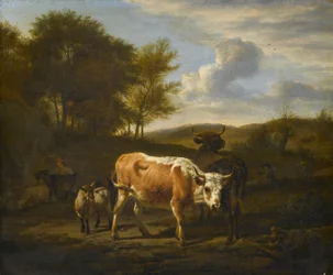 Mountainous Landscape with Cattle