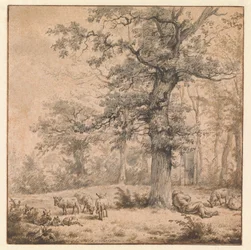 Landscape with Sleeping Shepherd