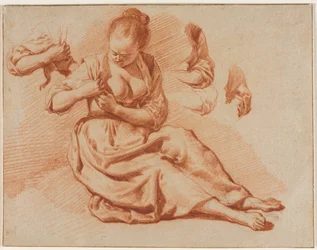 Seated Woman Searching for Fleas, c. 1671