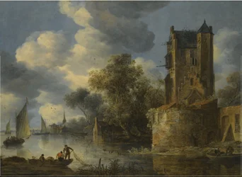 River Landscape with a Bastion