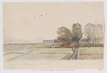 Landscape with Road from Tangkil to Cirebon and View of the Roadstead of Cirebon, West Java